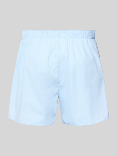 Produktfoto, Boxershorts mit elastischem Bund im 2er-Pack von Christian Berg Men, hellblau, Reine Baumwolle, Lockerer-Schnitt, Label-Detail