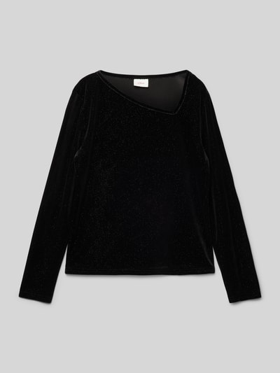 s.Oliver RED LABEL Regular Fit Pullover mit Glitzer-Details Black 1