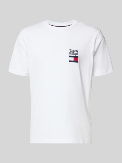 Tommy Hilfiger Regular Fit T-Shirt aus reiner Baumwolle Modell 'BRAND LOVE TEXT' Weiss 2