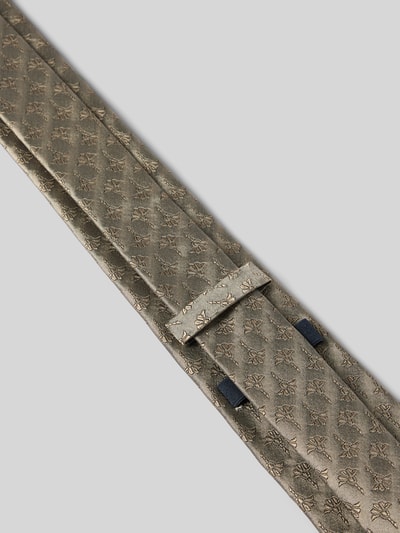 Productfoto, Seidenkrawatte im Allover-Look (7 cm) van JOOP! Collection in beige met goudkleur, zuiver zijde, klassiek model, structuurpatroon, breedte 7 cm