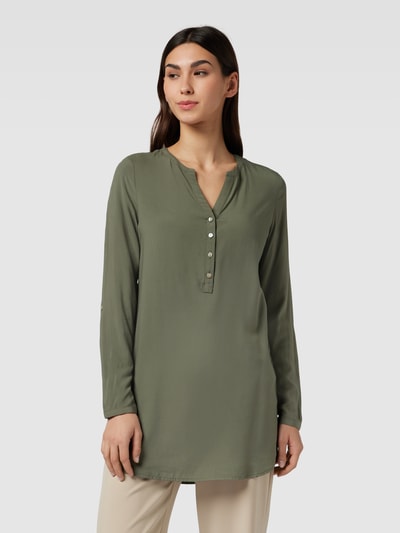 Montego Blouse met tuniekkraag Rietgroen - 4