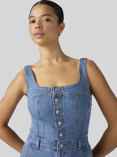 Levi's® Schmaler Jumpsuit aus reiner Baumwolle Modell 'AUDRA SEAMED' Jeansblau 3
