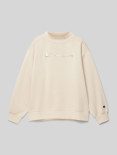 CHAMPION Sweatshirt mit Label-Stitching Beige 1