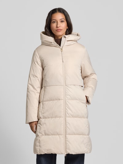 JOOP! Gewatteerde lange jas met tweewegsritssluiting, model 'CARMEN' Offwhite - 4