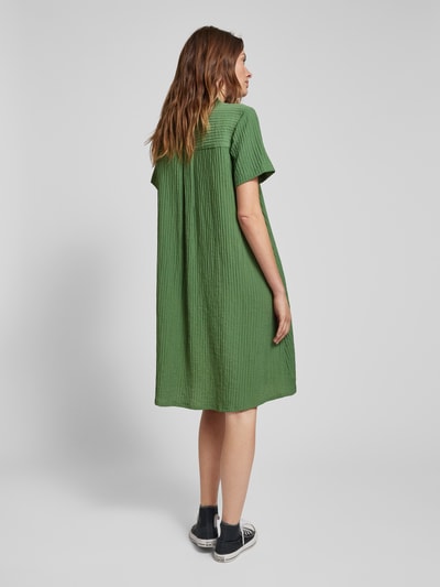 Jake*s Casual Sukienka koszulowa o długości do kolan z wpuszczanymi kieszeniami Butelkowy zielony 5