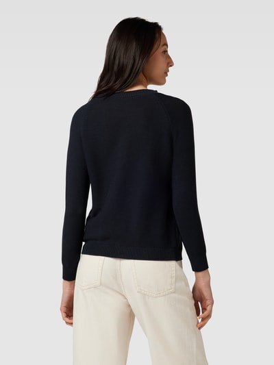 Weekend Max Mara Strickpullover mit Rundhalsausschnitt Modell 'LINZ' Marine 5