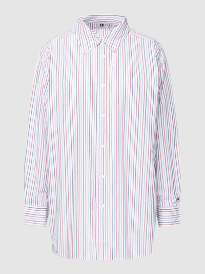 Tommy Hilfiger Oversized overhemdblouse met streepmotief Wit - 2