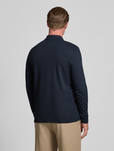 BOSS Regular fit poloshirt van katoenmix, model 'PITTMAN 240' Marineblauw - 5