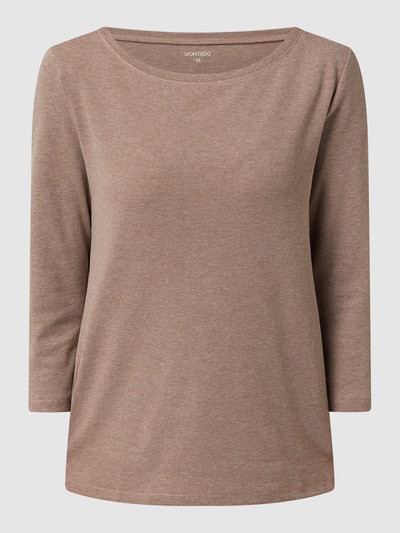 Montego Shirt mit 3/4-Arm  Taupe Melange 2