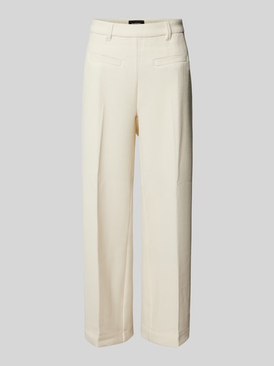 ROSNER Wide leg stoffen broek met structuurmotief, model 'Mara' Offwhite - 2