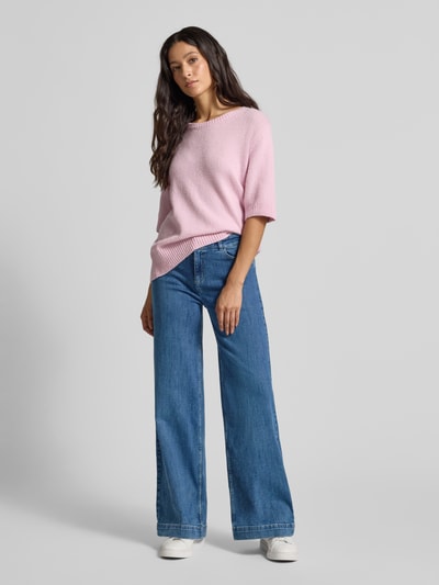 Christian Berg Woman Super Wide Fit Jeans im 5-Pocket-Design Marine Melange 1