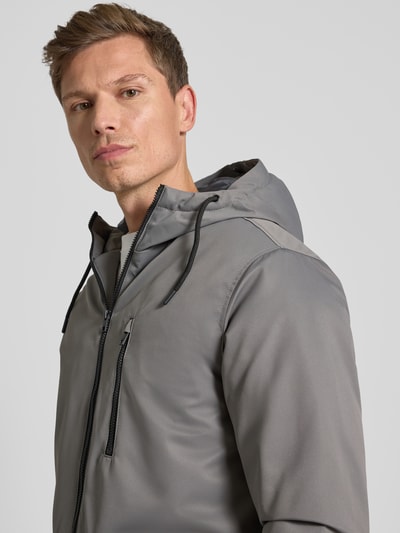 Jack & Jones Jack met capuchon, model 'CHARLIE' Middengrijs - 3