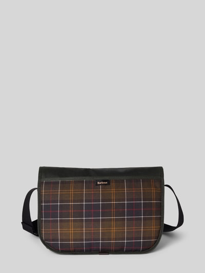 Barbour Schoudertas van puur gewaxt katoen  Donkergroen - 4