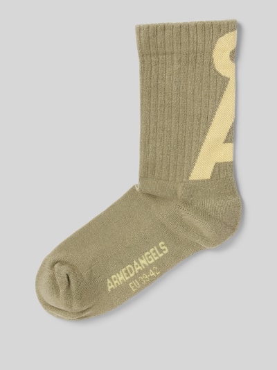 Armedangels Socken mit Logo-Detail Modell 'SAAMUS' Mint 1