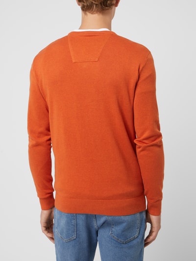 Tom Tailor Pullover aus Baumwolle Orange Melange 5