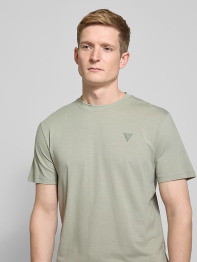 Guess Activewear T-Shirt mit Label-Detail Modell 'HEDLEY' Oliv 3