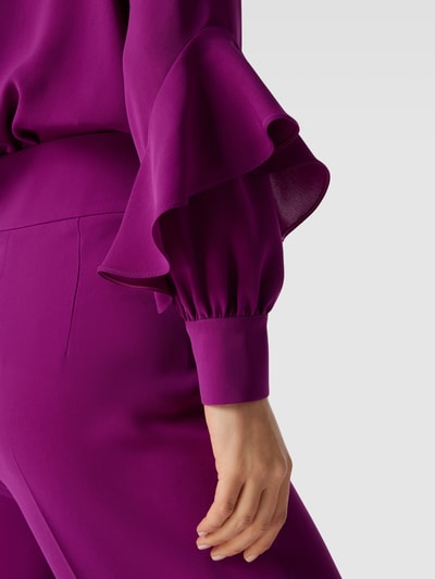 Max Mara Studio Bluse mit Knopfverschluss Modell 'OMBROSA' Purple 3