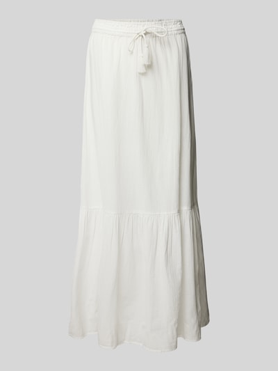 Vero Moda Długa spódnica z efektem stopniowania model ‘PRETTY’ Biały 2
