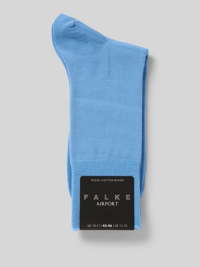 FALKE Socken mit geripptem Abschluss Blau 3