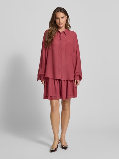 Essentiel Antwerp Loose Fit Hemdbluse mit Crêpe-Struktur Modell 'IFIRE' Altrosa 1