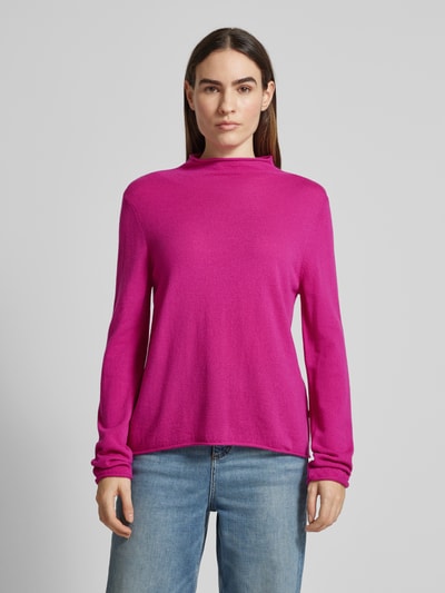 MAERZ Muenchen Gebreide pullover met turtleneck Fuchsia - 4