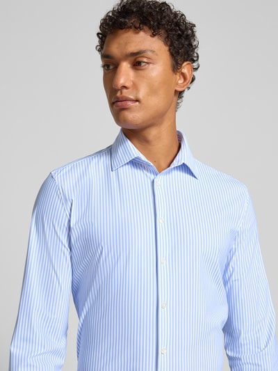 Jake*s Slim Fit Business-Hemd mit Kentkragen Bleu 3