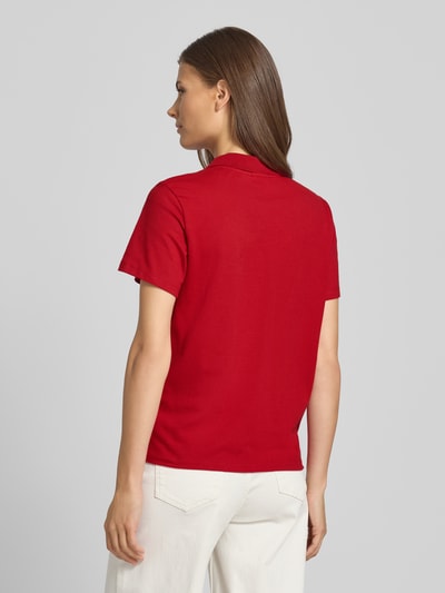 s.Oliver RED LABEL Regular fit poloshirt van katoenmix Rood - 5