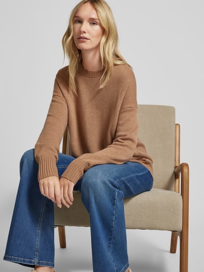 (The Mercer) N.Y. Gebreide pullover van kasjmier met ronde hals Camel gemêleerd - 3