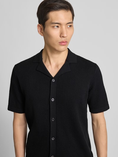 GABBA Vest met knoopsluiting Zwart - 3