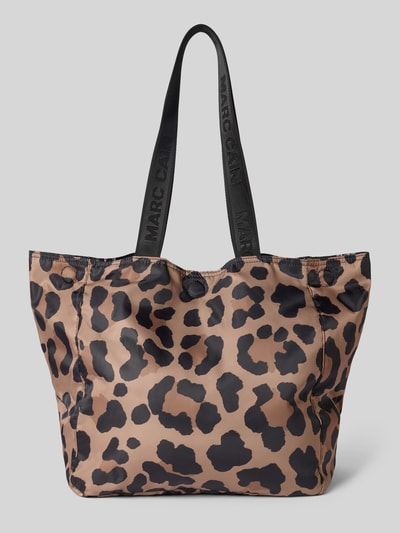 Marc Cain Handtasche mit Allover-Animal-Print Camel 4