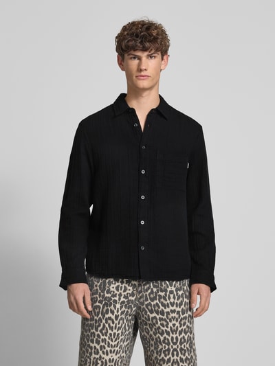 REVIEW Freizeithemd aus Musselin Black 4