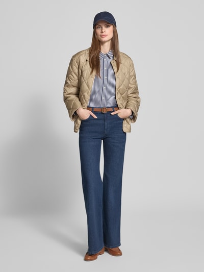 Gant Regular fit gewatteerd jack met platte kraag, model 'Quilted' Beige - 1