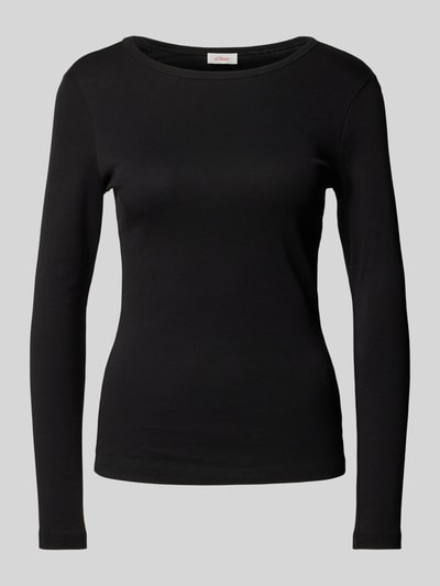 s.Oliver RED LABEL Longsleeve mit Rundhalsausschnitt Black 2