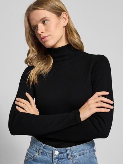 Marc O'Polo Denim Slim Fit Rollkragenpullover aus Baumwoll-Mix Black 3