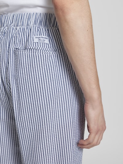 SERGIO TACCHINI Straight leg broek met labelstitching, model 'GALLIPOLI' Lichtblauw - 3