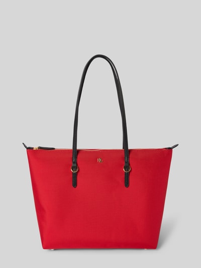 Lauren Ralph Lauren Torba shopper z fakturowanym wzorem model ‘KEATON’ Czerwony 2