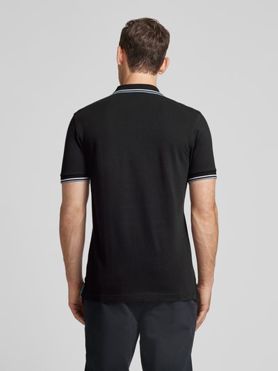 Christian Berg Men Poloshirt mit Label-Detail Black 5