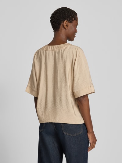 Christian Berg Woman Blusenshirt mit V-Ausschnitt Mud 5