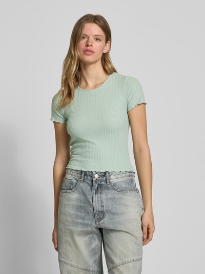 Only Regular Fit T-Shirt mit Viskose-Anteil Mint 4