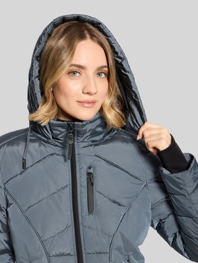 Gil Bret Regular fit gewatteerd jack met tweewegritssluiting Blauw - 3