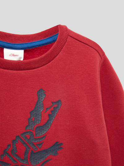 s.Oliver RED LABEL Sweatshirt met motiefapplicatie Rood - 2