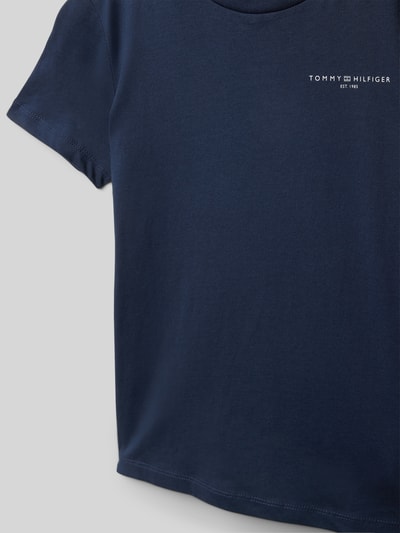 Tommy Hilfiger Teens Regular Fit T-Shirt mit Logo-Stitching Marine 2