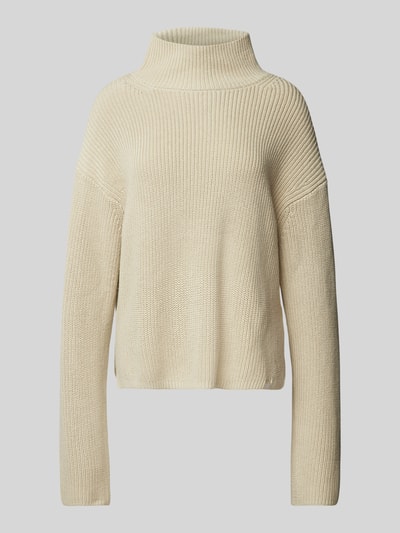 Calvin Klein Jeans Gebreide pullover met opstaande kraag Beige - 2