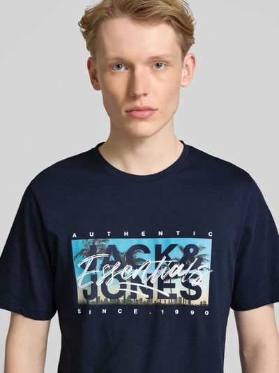 Jack & Jones T-Shirt mit Rundhalsausschnitt Modell 'COLTON' Marine 3