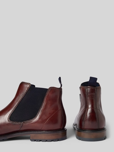 bugatti Boots aus Leder mit elastischen Einsätzen Modell 'Bonifacio' Mittelbraun 2