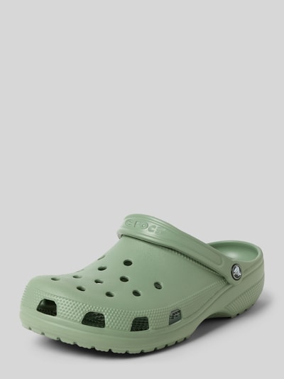 Crocs Hausschuhe mit Label-Detail Hellgruen 1