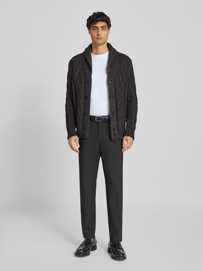 GRAN SASSO Vest met knoopsluiting Antraciet - 1