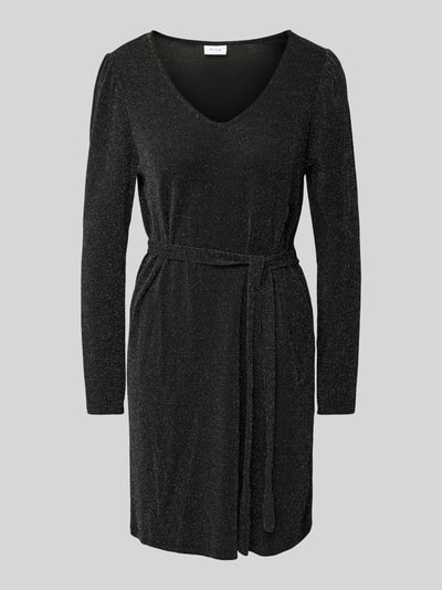 Vila Midikleid mit V-Ausschnitt Modell 'ELEINA' Black 2