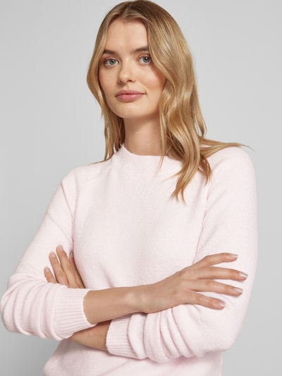 Vero Moda Weicher Langarm Pullover mit Rundhalsausschnitt Modell 'DOFFY' Hellrosa 3