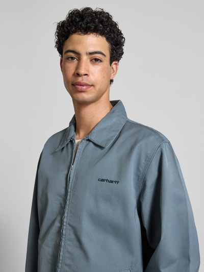 Carhartt Work In Progress Jacke mit Label-Stitching und Eingrifftaschen Rauchblau 3